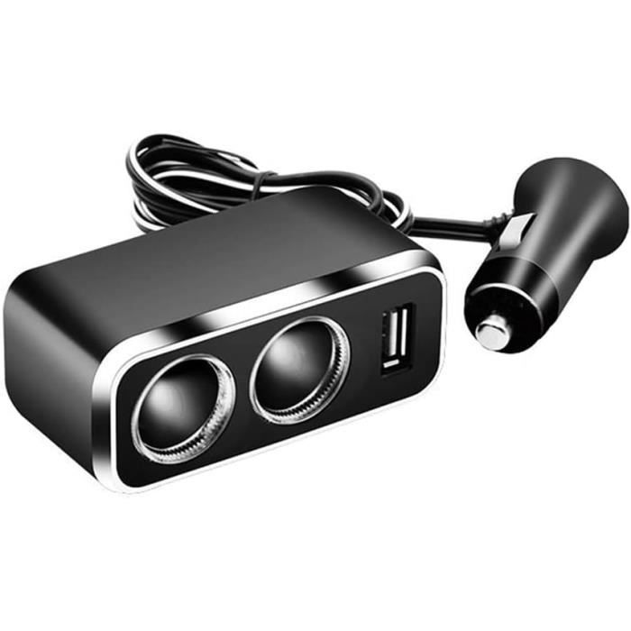 Chargeur Allume-Cigare Usb Rose De Voiture Double Ports Ultra Rapide