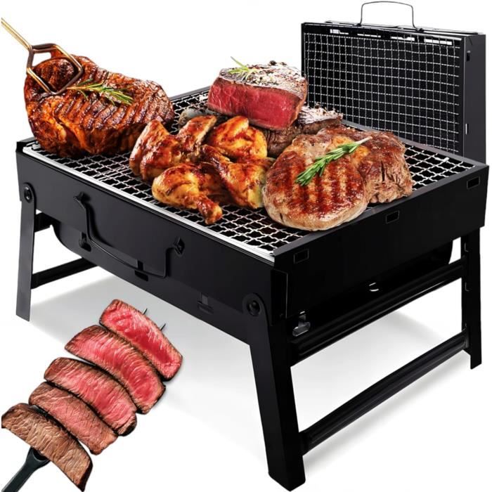 Barbecue à charbon pliable et portable - Livraison offerte
