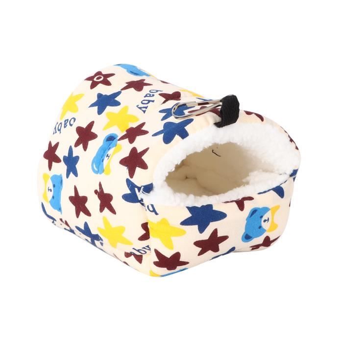 Comparer les prix de Shipenophy Petit hamac suspendu en coton pour petits animaux - Confortable et chaud pour hamster et chinchilla - Avec forme