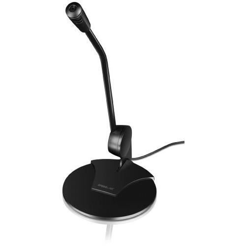Microphone de bureau SPEEDLINK PURE pour ordinateur - Enregistrements clairs et sans distorsion