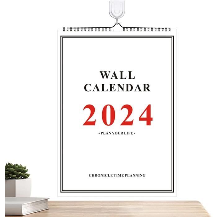 Calendrier mural 2023 2024 calendrier mural mensuel grands blocs