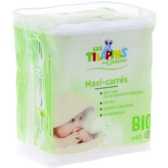 Les Tilapins Maxi Carre Coton Bio X40 Achat Vente Coton Bebe Cdiscount Les Tilapins Maxi Carre Coton Bio X40 Achat Vente Coton Bebe Cdiscount