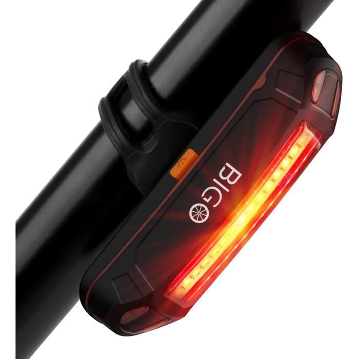 Eclairage Velo Usb Arriere A Led Avec Bouton Indic