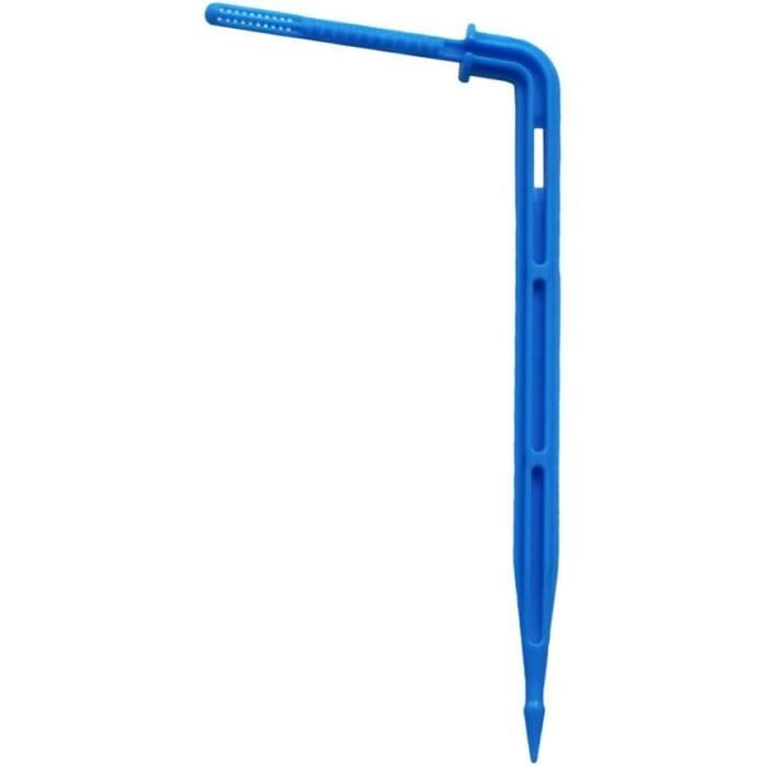 Piquet Goutteur Courbe Pour Irrigation - Débit 2L/h - Compatible Tuyaux 4-6mm