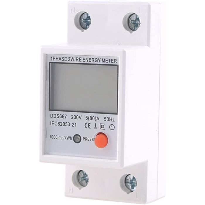 Compteur D'énergie HAGER ECP140D - Monophasé 40A 230V - MID - Neuf