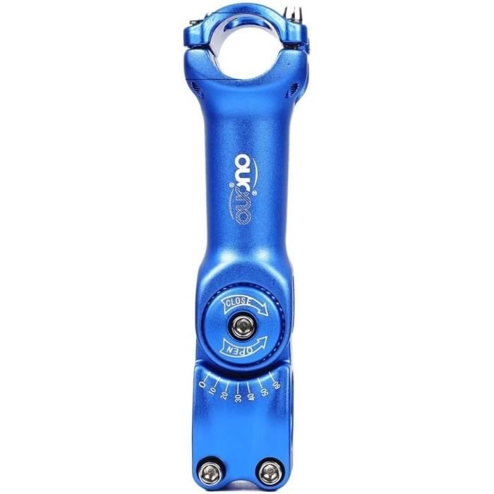 Potence Vélo 60mm 7° - Guidon 31.8 Mm - Pour VTT, Route, BMX - Alliage Aluminium 6061 T6 - Réglage Hauteur