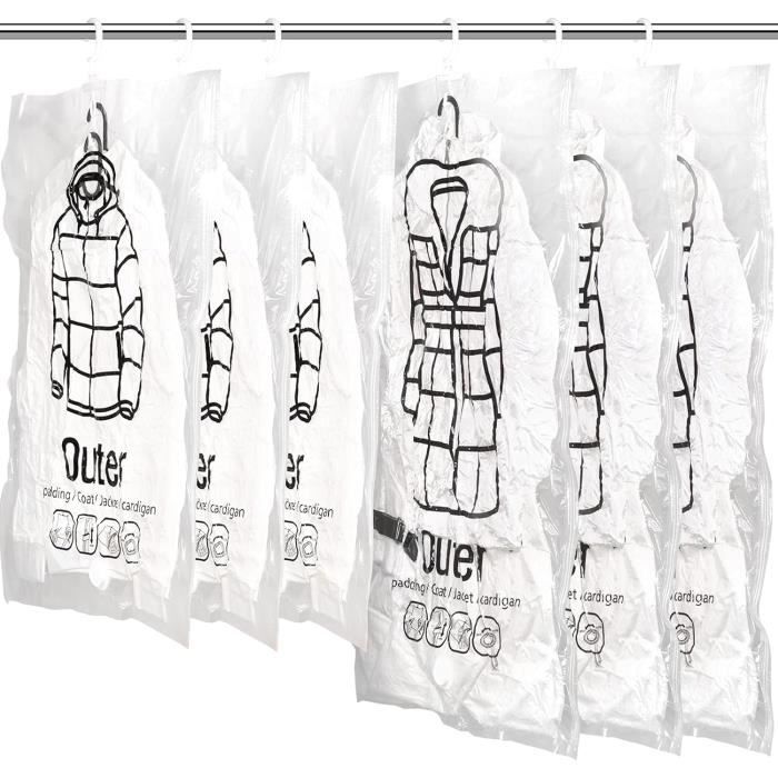 Lot De 12 Sacs De Rangement Sous Vide Pour économiser De L'espace (3 Jumbo/3 Grand/3 Moyen/3 Petit) Avec Pompe à Main, Sacs à Fermeture Sous Vide Pour Vêtements, Couettes, Oreillers, Serviettes