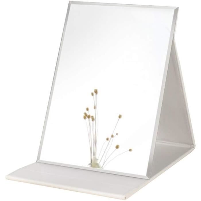 OSDUE Miroir de Maquillage, Portable Table Miroir Pliable Super HDMulti Angle Pliant en Cuir PU Facile à Transporter Miroirs de Voyage Ultra Fin et Durable Pliable, 17x12.4cm OSDUE Miroir de Maquillage, Portable Table Miroir Pliable Super HDMulti Angle Pliant en Cuir PU Facile à Transporter Miroirs de Voyage Ultra Fin et Durable Pliable, 17x12.4cm