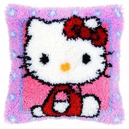 Kit Tapisserie Vervaco - 12.5x16cm - Toile Coton Gros Trous - Fil Acrylique - Point Demi-croix