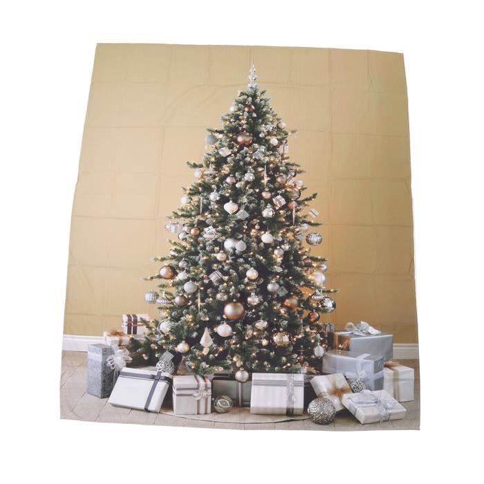 Chickwin Tapisserie Murale Noel Fausse Cheminée Noel, Toile De Fond