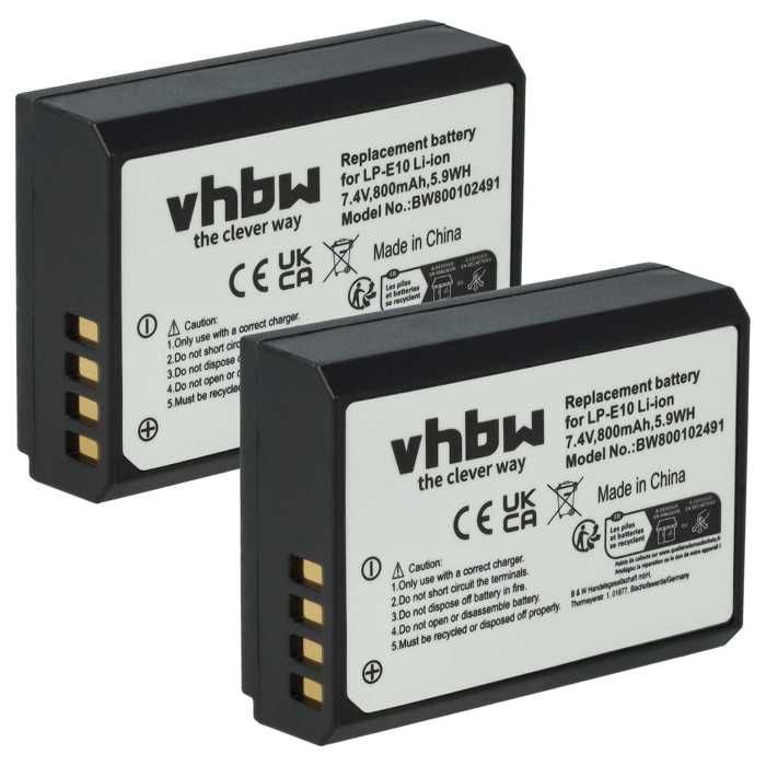 Bloc Alimentation Secteur Pour Canon EOS 1300D - Remplace ACK-E10 - 7.4V/2.0A - Câble 2m - Utilisation Studio