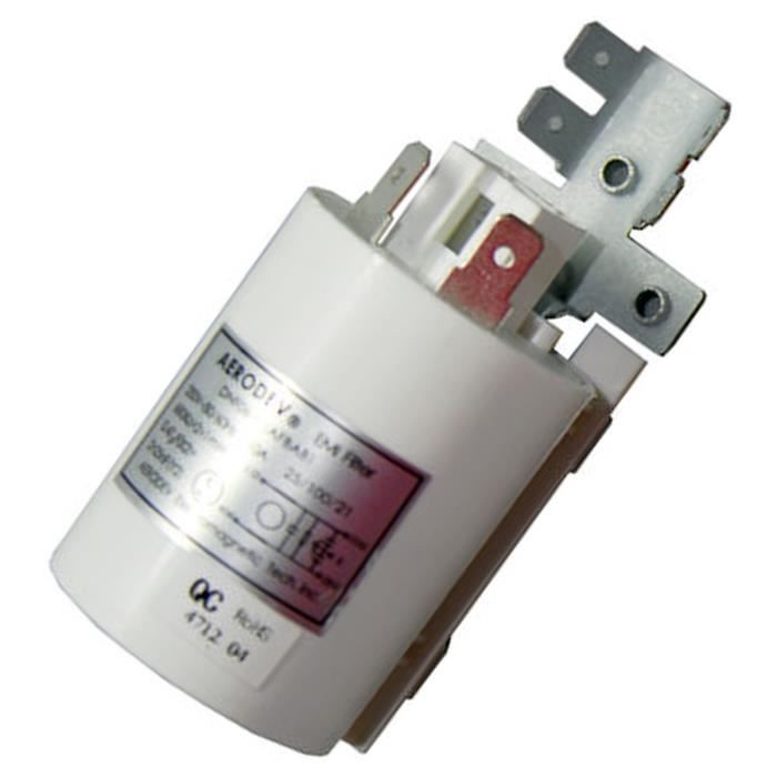 Antiparasite 0.47µF 10A - Lave-linge - WESTWOOD, TECHNICAL, CLAYTON, PROLINE, TECHWOOD, FAR, LINETECH, WALTHAM, AVEA, SOGELUX,