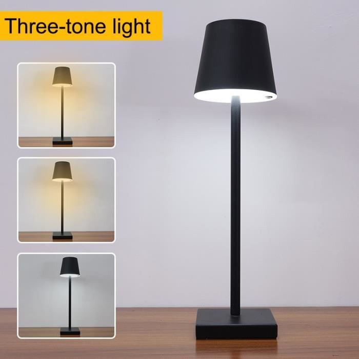 Lampe de table LED sans fil rechargeable, Lampe à pied