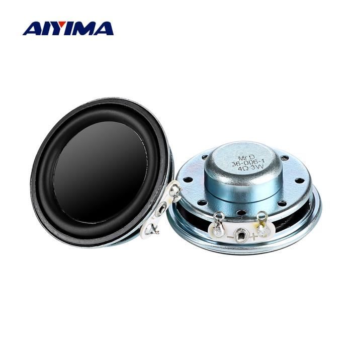 Speakers Audio DIY Haut-parleurs Audio 5,1 Cm - Lot De 2 - 52 Mm 4 Ohm 10W - Haut-parleurs Gamme Complète Pour Projet DIY Ou Multimédia Enceinte 52mm 4 Ohm 10w