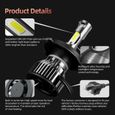 1PC Moto PHARE LED 35W 6000K BLANC Lampe Brouillard Lumières COB AMPOULE Led Avant Phare Pour Moto projecteurs H1 H4 H11 -WM2806-1