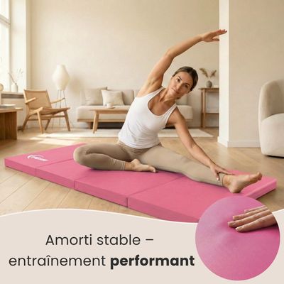 Tapis De Gymnastique Pliable 5cm Épais 180x120cm - Matelas Sport Pilates Et Arts Martiaux
