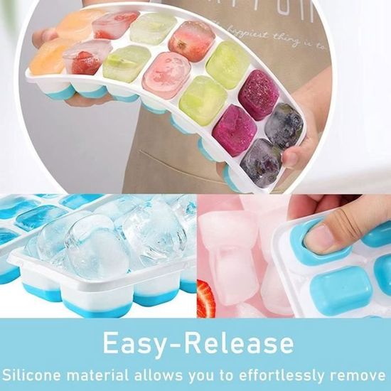 Samuelworld Grands Bacs à Glaçons En Silicone De Qualité Supérieure