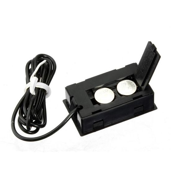 Thermomètre Numérique à Sonde Encastrable – Idéal Pour Aquarium, Frigo, Voiture Et Plus !