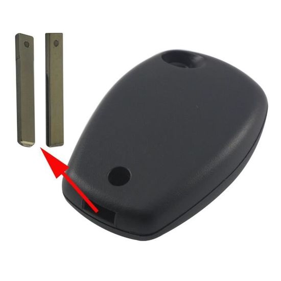 Coque Clé Plip Lame Carrée Pour Renault Clio 3, Kangoo, Master, Modus, Trafic, Twingo, Wind - Boîtier Télécommande
