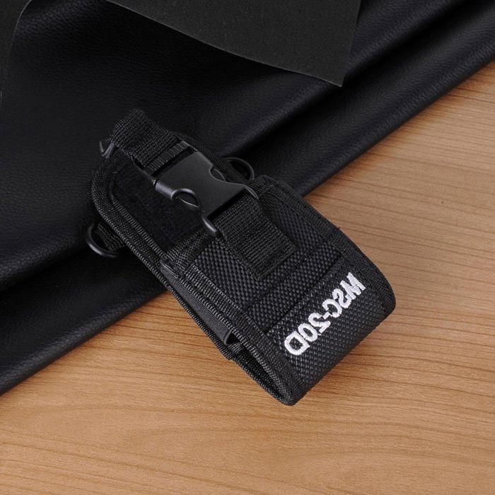 Lot De 2 Housses Talkie-walkie Multifonctions - Nylon Résistant - Porte-ceinture, Bandoulière - Compatible Baofeng