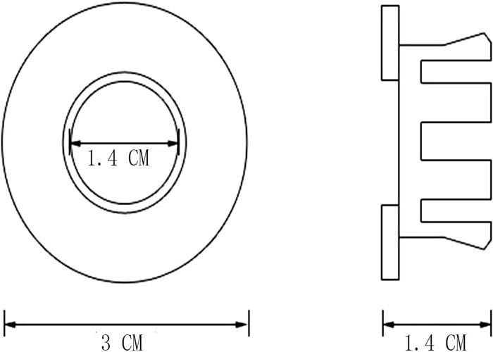 Joint De Conversion De Trop-plein Pour évier De Cuisine | ABS, Avec Tuyau Flexible, Pour Trou Rond - 4