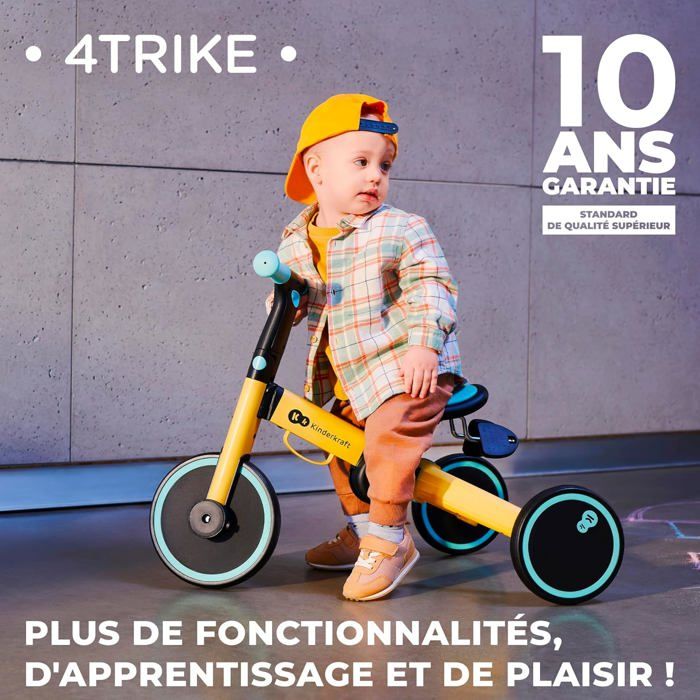 4Trike Tricycle 3En1, Tricycle Pliable, Vélo Sans Pédales, Vélo Bébé