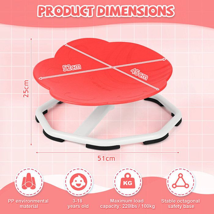 Tabouret Rotatif Sensoriel Pour Enfant Autisme – Carrousel 360°, équilibre Et Coordination, Capacité 80 Kg