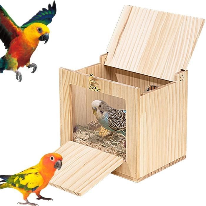 Nichoir à Oiseaux Incubateur Poussins - 3 Températures Réglables - Fenêtre Visuelle Respirante