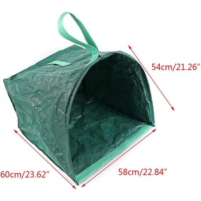 Sac Jardin 300L avec Poignées et Cadre de Support - Dechets Verts