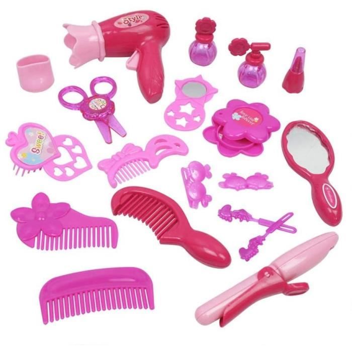 5€ sur Klein set de coiffure avec sèche-cheveux et accessoires 7 pièces  rose - Bijou de déguisement - Achat & prix
