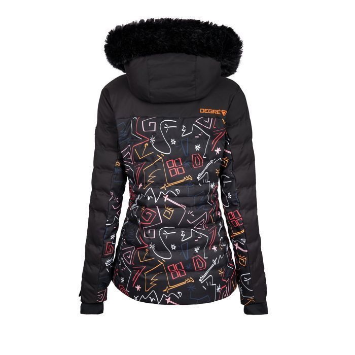Veste De Ski Snow Degre7 Traqui Pr Noir Femme Cdiscount Sport