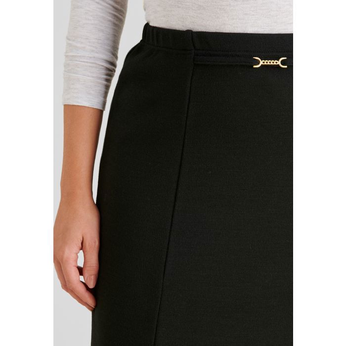 Jupe Crayon Droite Femme AMARANTO - Noir, Polyester, Taille 16 (32 Pouces) - Occasion Très Bon état