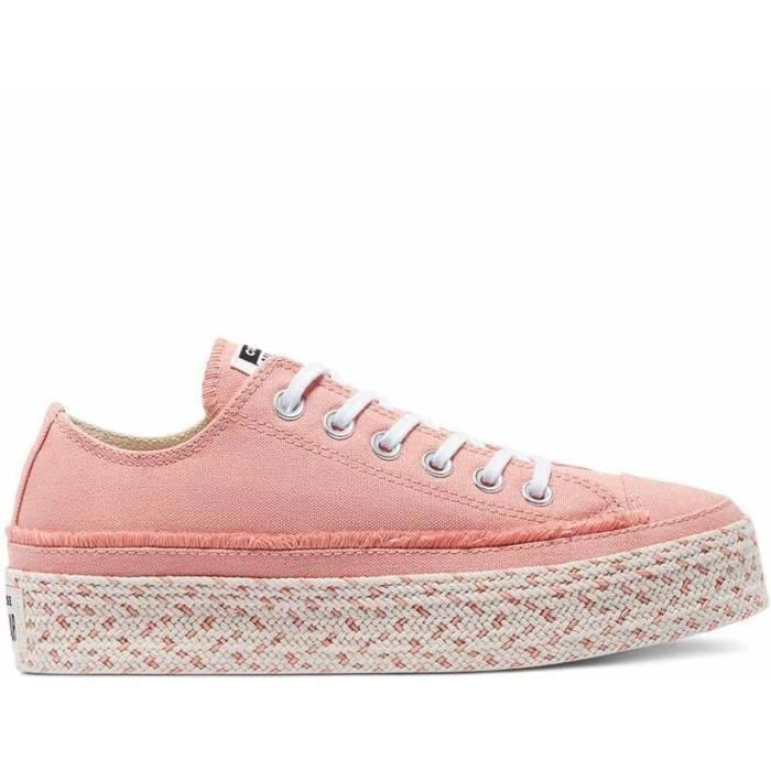 Sneakers montantes Converse Femme Rose Tissu