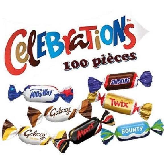CELEBRATIONS - assortiment de chocolats - carton de 100 pièces - Cdiscount  Au quotidien