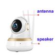 Caméra IP WIFI 1080p - ZGEER - Babyphone Vision Nocturne Détection Mouvement et Son - Audio Bidirectionnel-2