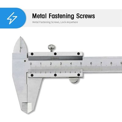 Pied à Coulisse Professionnel 150 Mm Acier Inoxydable - Précision 0.02 Mm Avec Étui De Rangement