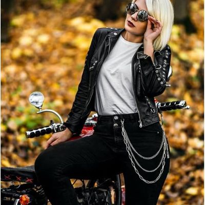 Ceinture Harness Punk En Cuir Noir - Chaîne Corporelle Pour Femmes - Accessoire Gothique, Rave Ou Concert