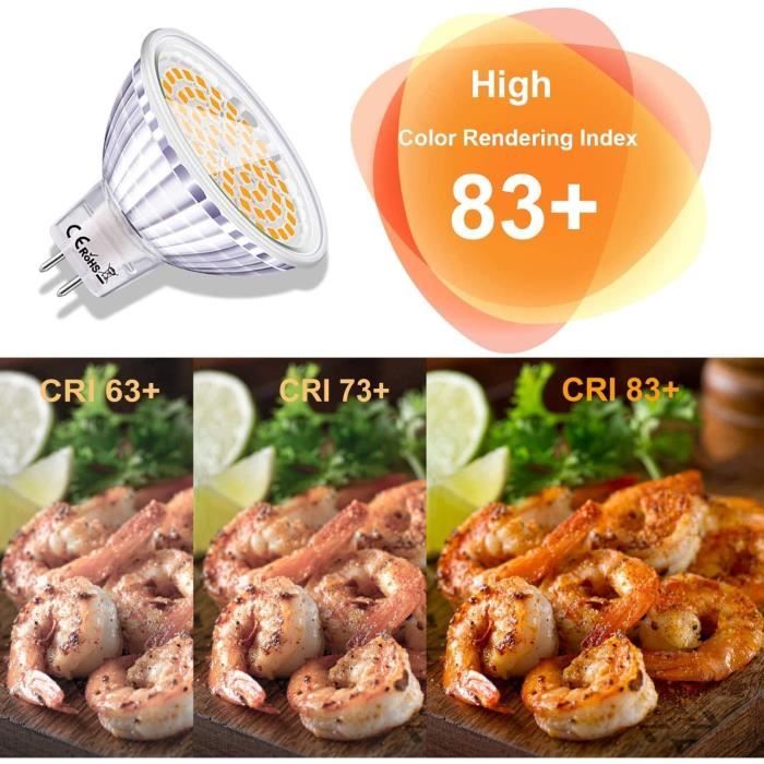 Ampoule LED Philips 5W GU5.3 - Équivalent 20W, 220 Lumens, 2700K Blanc Chaud - 12V