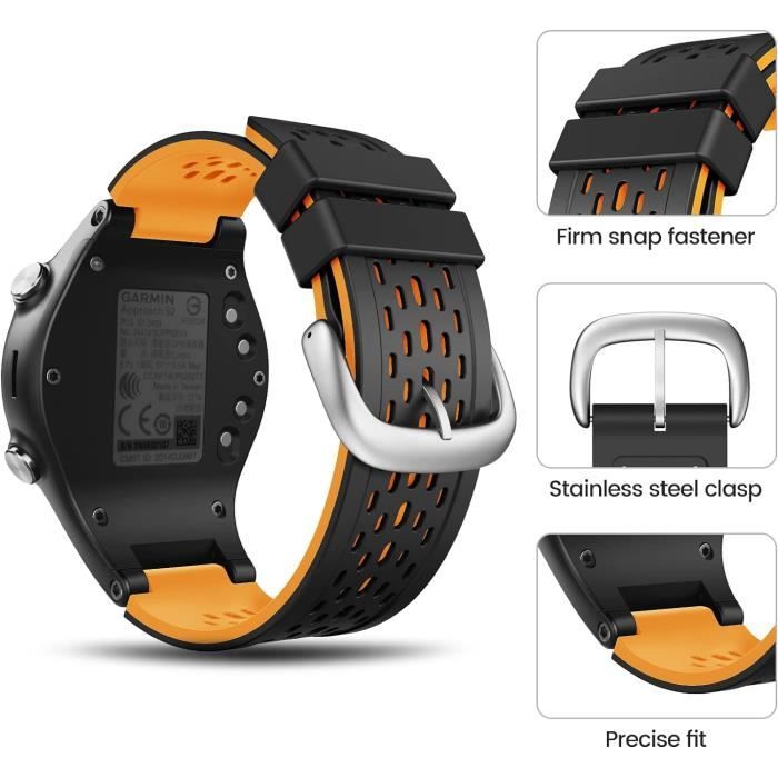 Bracelet De Montre Sport Nylon Ultra Résistant Pour Garmin Instinct – Noir