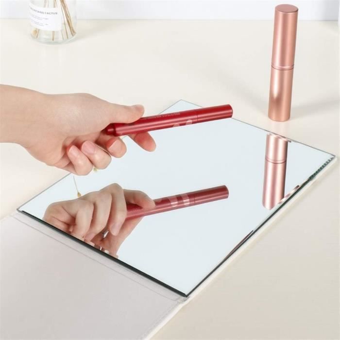 Miroir Dentaire Portable En PVC Haute Définition - Forme De Dent Pour Maquillage Précis Et Soins
