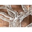 5 Parties Impression Encadree Tableaux pour la Mur Peinture Art Moderne Artistique Decoration Murale Arbre Bois 100x50xm[142]-3