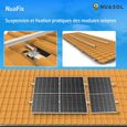 NuaSol Kit de montage de toit de tuile photovoltaïque | Support de panneau solaire avec pince d'extrémité et pince centrale 35 mm-3