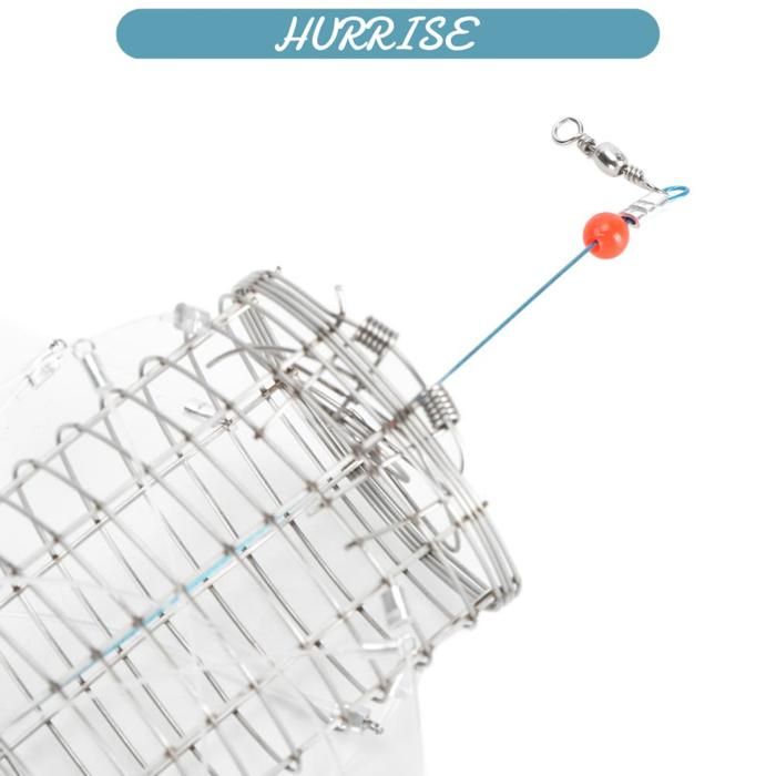 Piège à Crabe 8 Boucles - Snare Anti-Fuite En Acier Inoxydable | Pour Pêche En Mer, Kayak, Plage, Glace