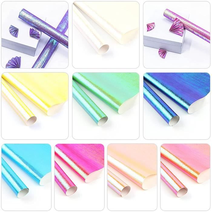 Feuilles de papier de soie de couleur nacrée scintillante 30x20 pouces  choisissez la couleur/la taille de lemballage -  France