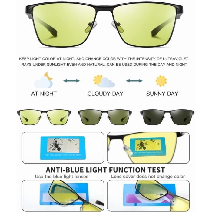 Lunettes De Conduite De Nuit Hd Vision Nocturne Filtre De Lumi re