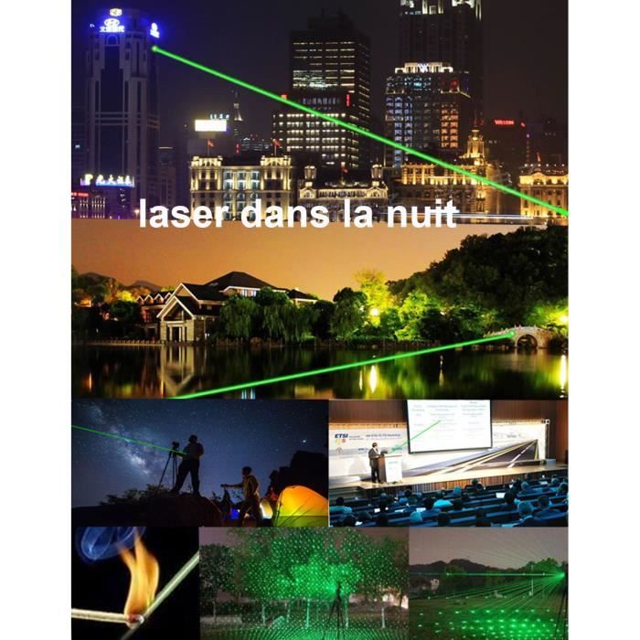 Pointeur laser vert Charge USB 303 Indicateur lumineux 532nm Équipement  haute puissance Pointeur laser brûlant Starlight Laser Torch peut être  chargé Jb5-2