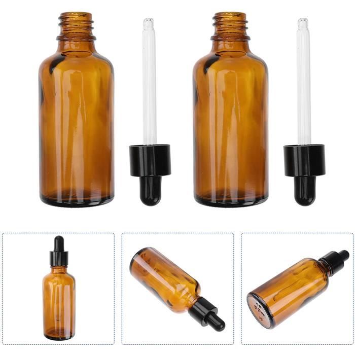 Bouteille en verre ambre 50ml bouchon blanc codigoutte - Laboratoire Pure  arôme - Fournisseur de matières premières cosmétiques DIY