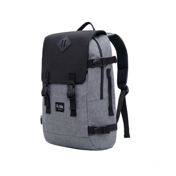 Bagtrotter Sac Dos Albert G.ride Noir Et Gris Cdiscount