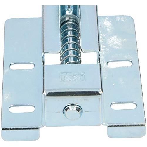 Verrou De Portail à Boulon Coulissant 280 Mm Côté Gauche - Acier Galvanisé Or - Pour Porte, Portail, Garage - Avec œillet Cadenas