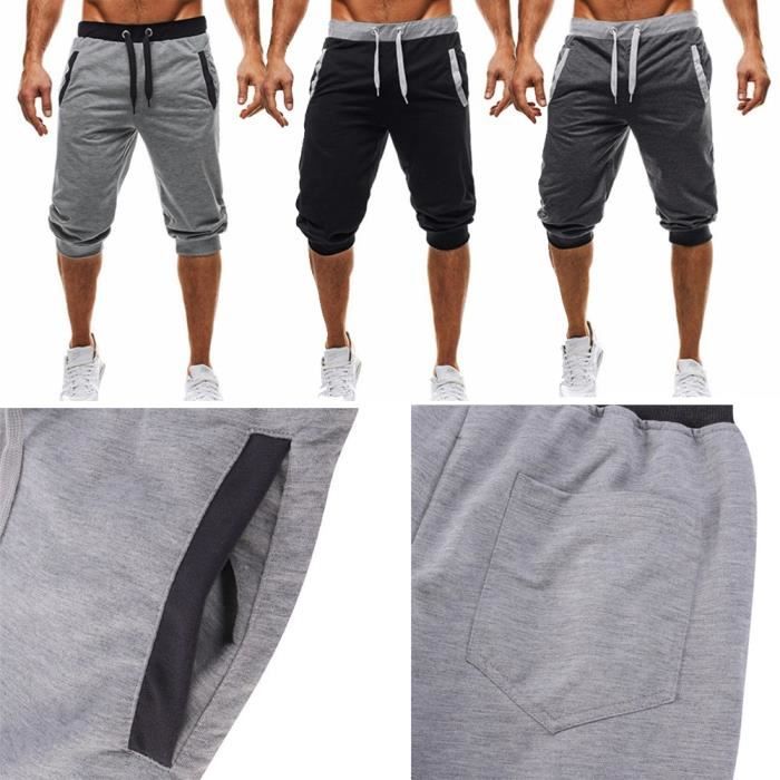 Ensemble de vêtement homme été casual t-shirt à manches courtes pantacourt  short de sport set de 2 pièces hommes